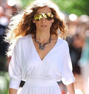 Sarah Jessica Parker wearing Mykita & Bernhard Willhelm Franz in Sex and the City