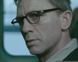 Daniel Craig wears Mykita Helmut eyeglasses in the movie The Girl with the Drago