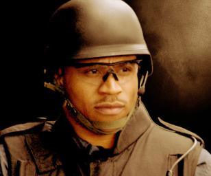 LL Cool J wearing Oakley M Frame glasses in S.W.A.T.