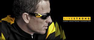 Lance Armstrong wearing Oakley Straight Jacket Livestrong