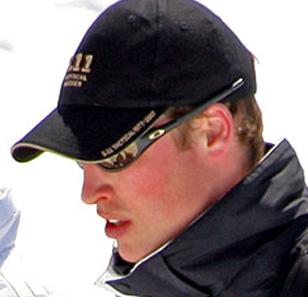 Prince William of Wales wearing Oakley Straight Jacket during a holiday in Switz