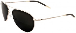 Oliver Peoples Benedict 59, silver frame and Midnight Express Polar lenses