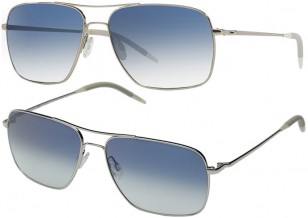 Oliver Peoples Clifton in Silver + Chrome Sapphire VFX Photochromic Glass