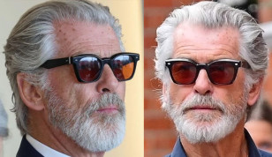 Pierce Brosnan also wore these exact same sunglasses in public when strolling around London and attending events in 2024.