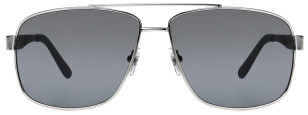 Panama Jack Silver Metal Smoke Aviator sunglasses