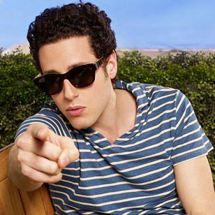 Paulo Costanzo wearing Robert Marc 614 sunglasses on a promotional photo for the