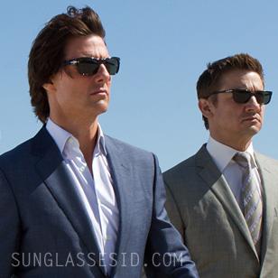 Tom Cruise and Jeremy Renner wearing Persol sunglasses in Mission Impossible 4