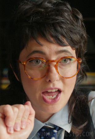 Sarah Sherman wears Persol PO3281V eyeglasses in the Netflix film Roommates.