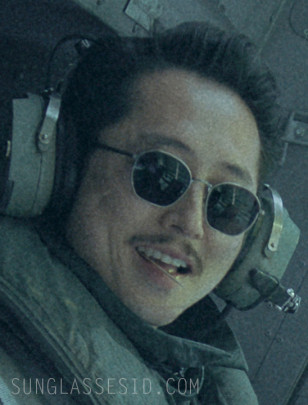 Steven Yuen wears Persol PO5004ST sunglasses in the 2025 movie Mickey 17.