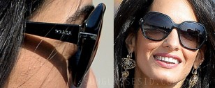 Close up of the Prada sunglasses worn by Amal Alamuddin during the wedding weekend in Venice