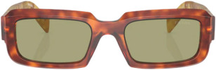 Prada PR 27ZS 11P60C Cognac Tortoise Green