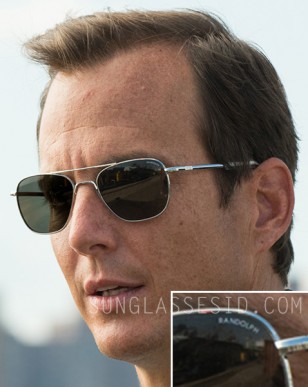 Will Arnett wears Randolph Engineering RE Aviator sunglasses in Teenage Mutant Ninja Turtles.