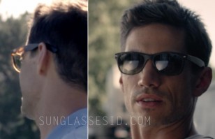 James Carpinello wears Ray-Ban 2132 New Wayfarer sunglasses (tortoise shell color frame) in Let's Kill Ward's Wife