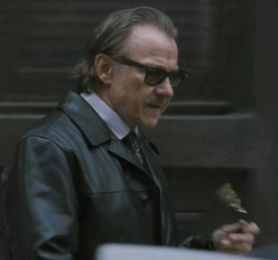 arvey Keitel wearing Ray-Ban 2140 Wayfarer sunglasses in the movie The Ministers
