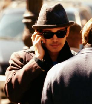 Hayden Christensen wearing Ray-Ban 2140 Wayfarer sunglasses in the movie New Yor