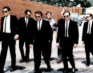 Tim Roth and the Reservoir Dogs gang wearing Ray-Ban sunglasses