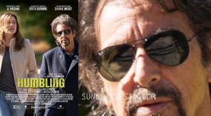Al Pacino wears the Ray-Ban Aviator sunglasses on the poster image for the film The Humbling