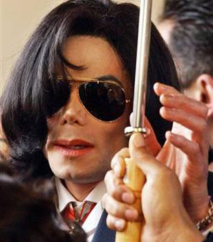 Michael Jackson wearing Ray-Ban 3029 Outdoorsman sunglasses