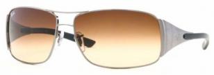 Ray-Ban 3320 Gunmetal Striped/Brown Gradient lenses (code 041/13)