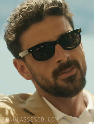 Michele Morrone wears Ray-Ban RB2242 Wayfarer Oval sunglasses in the Netflix series The Gentlemen