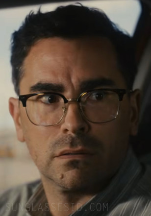 Dan Levy wears Ray-Ban RX7216 New Clubmaster eyeglasses in Big Mistakes.