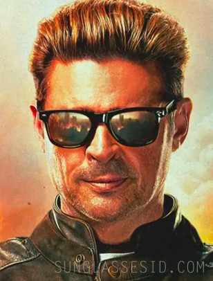 Karl Urban wears Ray-Ban RB2140 Wayfarer sunglasses in the 2025 movie Mortal Kombat II.