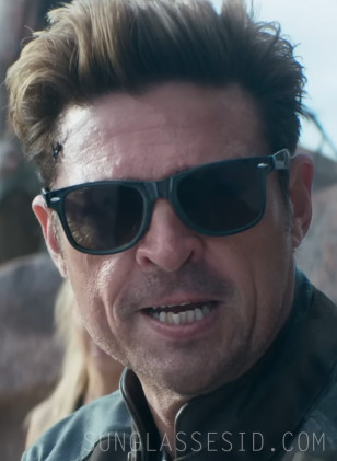 Karl Urban wears Ray-Ban RB2140 Wayfarer sunglasses in the 2025 movie Mortal Kombat II.