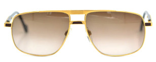 S.T. Dupont D002 6051, gold frame, brown gradient lenses