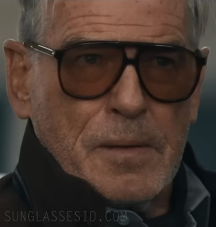 Pierce Brosnan wears Saint Laurent SL 596 sunglasses in Season 2 of Mobland.