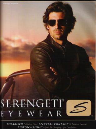 Patrick Dempsey wearing Serengeti Napoli