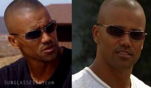 Shemar Moore wearing sunglasses in Criminal Minds