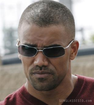 Shemar Moore wearing sunglasses in Criminal Minds