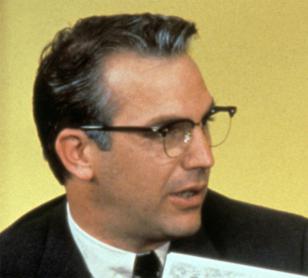 Kevin Costner wearing Shuron Ronsir Zyl glasses in the movie JFK