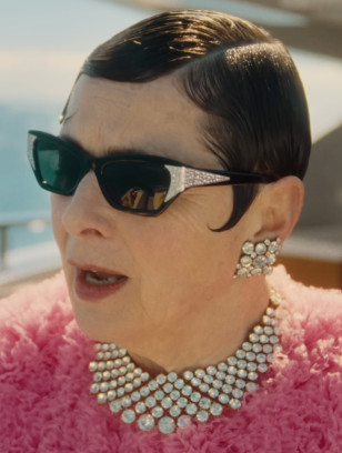 Isabella Rossellini wears Swarovski SK6029 sunglasses in the series The Beauty.