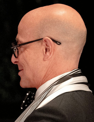 Stanley Tucci wears Tom Ford Private Collection FT5883-P glasses in The Devil Wears Prada 2.