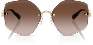 Tory Burch TY6111, Shiny Light Gold, Brown Gradient