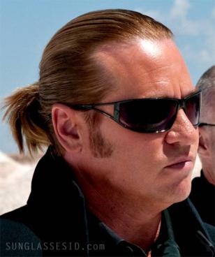 Val Kilmer wears a pair of Versace 2040 sunglasses in the movie MacGruber.