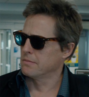 Hugh Grant wears a Wayfarer style pair of sunglasses in The Rewrite