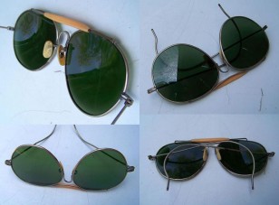 Vintage aviator sunglasses, similar to the ones worn by Samuel L Jackson in Kong: Skull Island