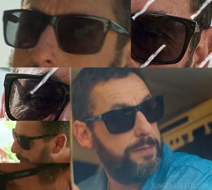 Adam Sandler wears a pair of black DSO Tripper sunglasses in Murder Mystery 2.