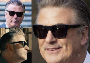 Alec Baldwin is wearing a pair of black sunglasses in Blind.