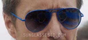 Sam Rockwell wears blue aviator sunglasses in The Way Way Back
