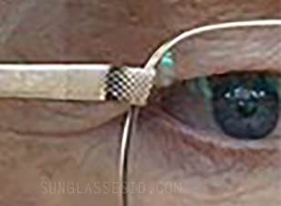 Looking close at the glasses worn by Conan O'Brien we can see the texture of the frame.