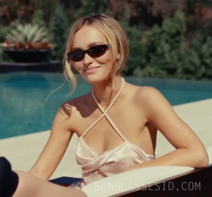 Lily-Rose Depp wears Chanel Cat-Eye sunglasses in the HBO series The Idol.