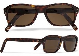 Cutler and Gross tortoiseshell acetate square-frame sunglasses