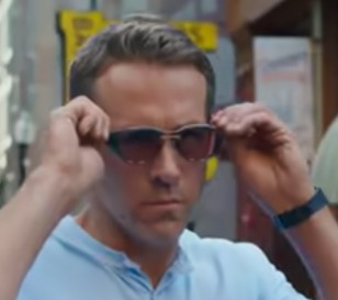 Ryan Reynolds wears Dita Nacht-Two sunglasses in Free Guy.