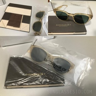 This is a pair of Entourage of 7 Beacon sunglasses in original packaging.