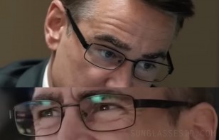 Colin Farrell's metal eyeglasses in the Thirteen Lives.