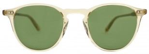 Garrett Leight Hampton 46 Champagne frame, Pure Green lenses