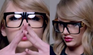 Taylor Swift wears Black 'Gold Chain' glasses